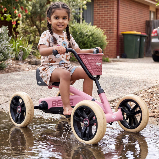 Berg Buzzy Kids Pedal Powered Go Kart Soft Pink