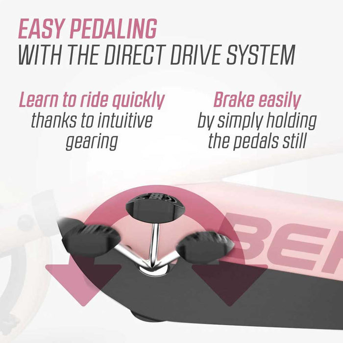 Berg Buzzy Kids Pedal Powered Go Kart Soft Pink