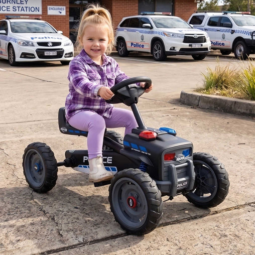 Berg Buzzy Police Kids Pedal Powered Go Kart | Lights and Sirens