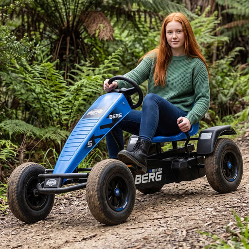 BERG B. Super Blue BFR  Kids & Adults Pedal or 3 Gear Powered Go Kart | Cobalt Blue