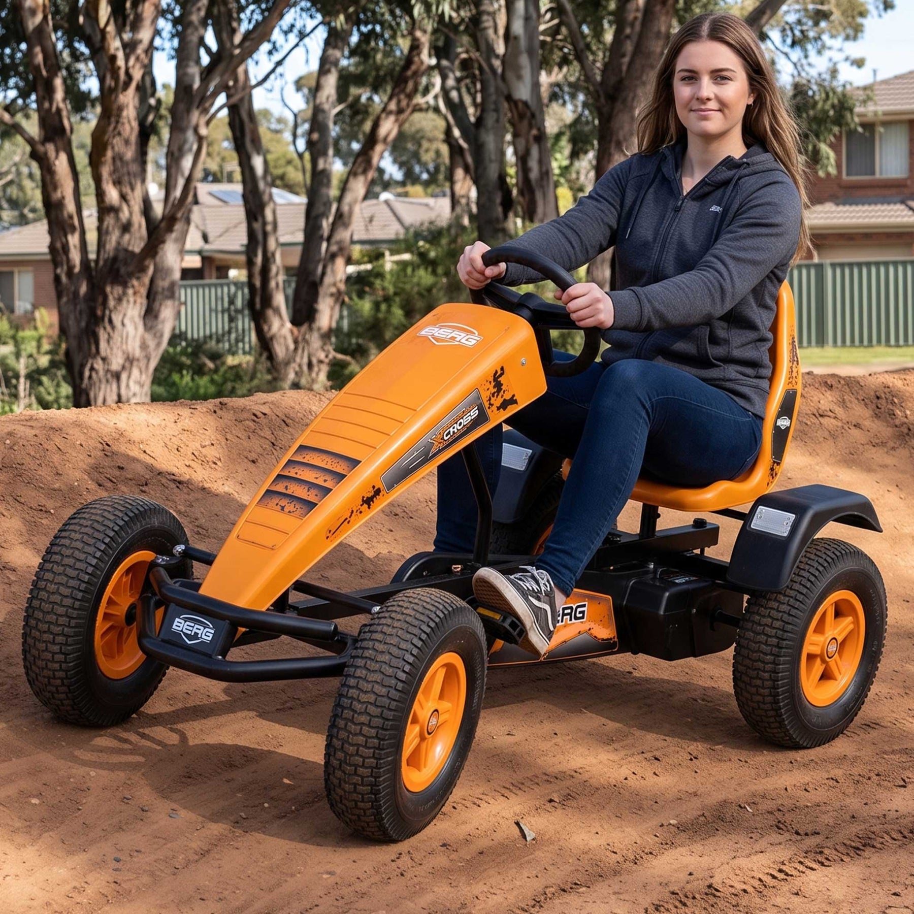 Berg Extra X-Cross Kids & Adults Pedal or 3 Gear Powered Go Kart | Yam