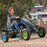 Berg Extra X-ITE Kids & Adults Pedal or 3 Gear Powered Go Kart | Sky Blue & Lime Green