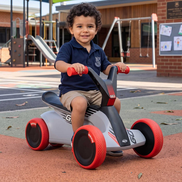 Berg Go2 Kids Push & Pedal Powered Go Kart | SparX Red