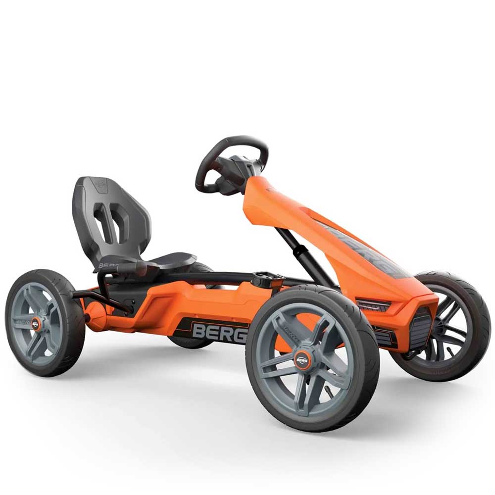 berg junior pedal go kart Berg Rally Kids Pedal Powered Go Kart | NRG Orange/Black