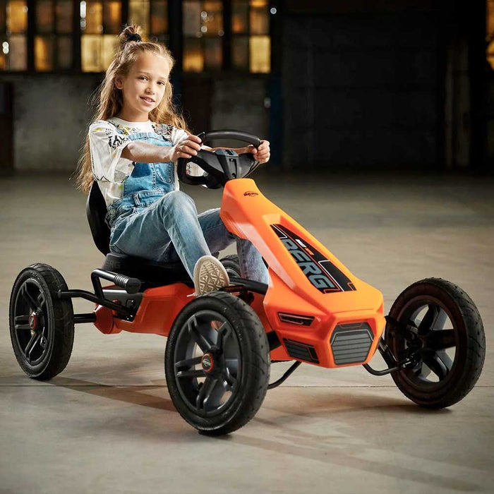 berg rally orange pedal kart Berg Rally Kids Pedal Powered Go Kart | NRG Orange/Black