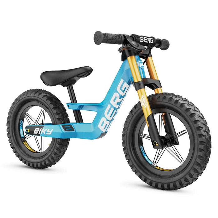 Berg Biky Balance Bike with Off Road Tyres & Handbrake Sky Racing Blue