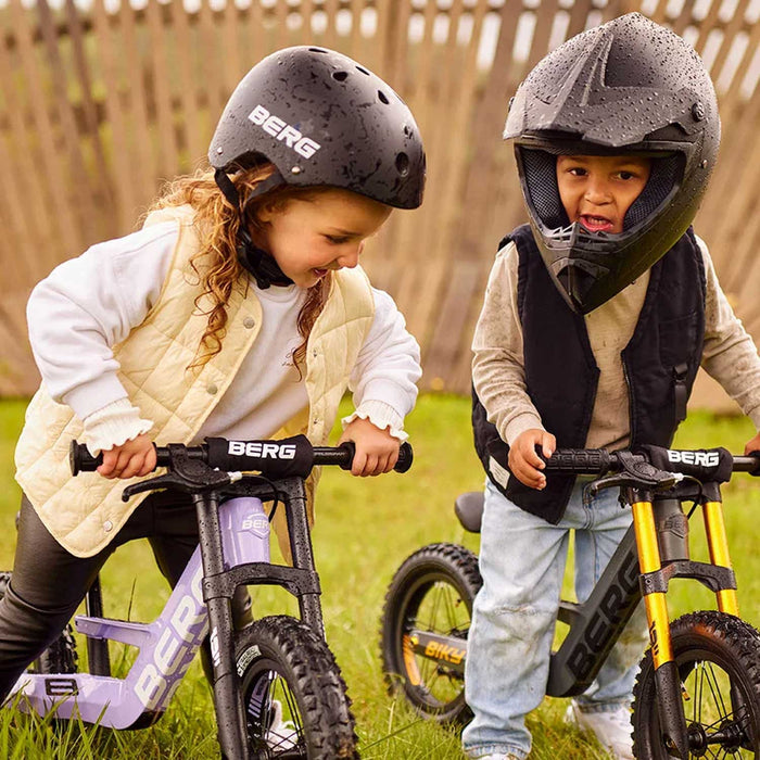 Berg Biky Balance Bike with Off Road Tyres & Handbrake Goosey Grey