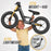 Berg Biky Balance Bike with Off Road Tyres & Handbrake Goosey Grey