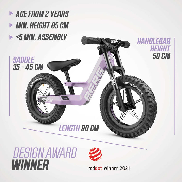 Berg Biky Balance Bike with Handbrake Purple
