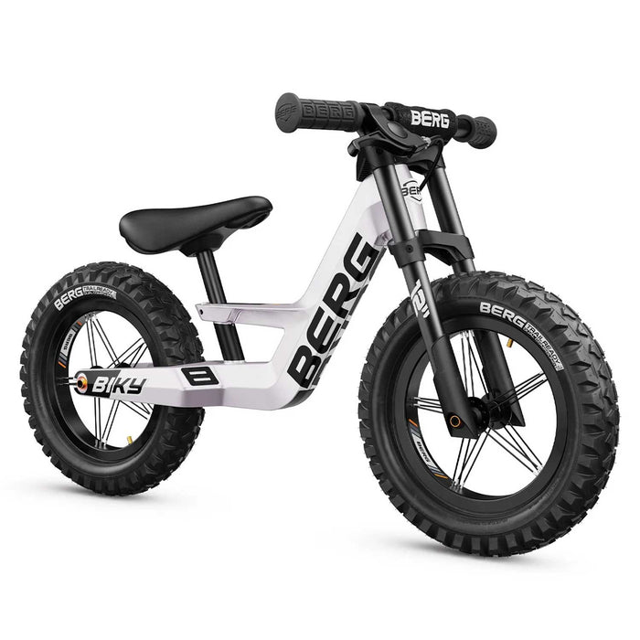 Berg Biky Balance Bike with Handbrake Pure White