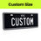 CUSTOM SIZE PLA ECO Printed Custom Personalised Mini Number Plate
