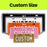 CUSTOM SIZE PLA ECO Printed Custom Personalised Mini Number Plate