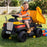 Construction Inspired Dump Truck Bulldozer Kids Ride On Electric Car | BlackYellow