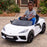 Corvette V8 Officially Licensed Kids Ride On Car with Remote Control Arctic White