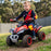 DareDevil Kids Ride On Quad Bike | Red (with Black)