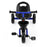 Deluxe Kids Tricycle Trike Bike Ride On with Basket & Trunk Royal Blue with Black