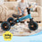 Deluxe Kids Tricycle Trike Bike Ride On Sky Blue with Black