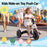 Deluxe Kids Tricycle Trike Bike Ride On White with Black