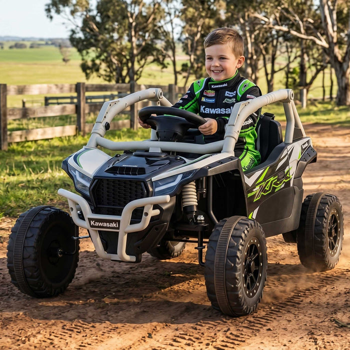 Deluxe Officially Licensed Kawasaki KRX 1000 Buggy 12V Off Road Kids Ride On Car with Remote Control KRX Nitro