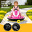 Deluxe Retro Kids Ride On BUMPER Car with Remote Control Candy Pink