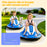 Deluxe Retro Kids Ride On BUMPER Car with Remote Control Ocean Blue