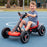 Deluxe Rollplay Flex Electric Go Kart Ride On Car Red Black