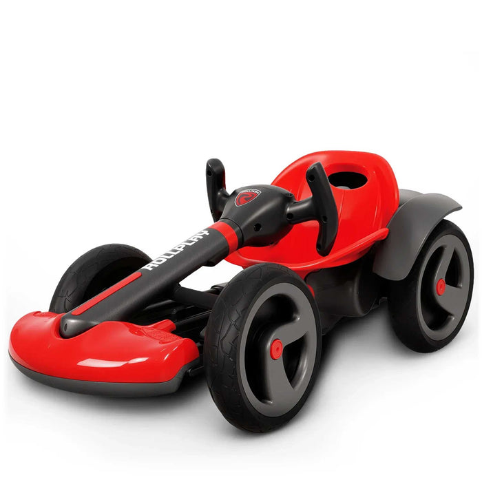 Deluxe Rollplay Flex Electric Go Kart Ride On Car Red Black