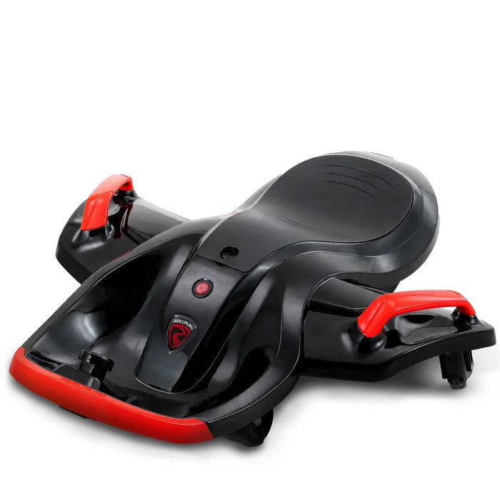 Deluxe Rollplay Nighthawk Electric Go Kart Ride On Car Red Black
