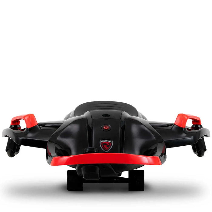Deluxe Rollplay Nighthawk Electric Go Kart Ride On Car Red Black