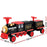 Deluxe Two Seater Kids Ride On Train with Detachable Carriage Black Red Gold