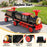 Deluxe Two Seater Kids Ride On Train with Detachable Carriage Black Red Gold