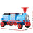 Deluxe Two Seater Kids Ride On Train Red Blue Black