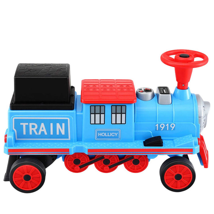Deluxe Two Seater Kids Ride On Train Red Blue Black