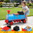 Deluxe Two Seater Kids Ride On Train Red Blue Black