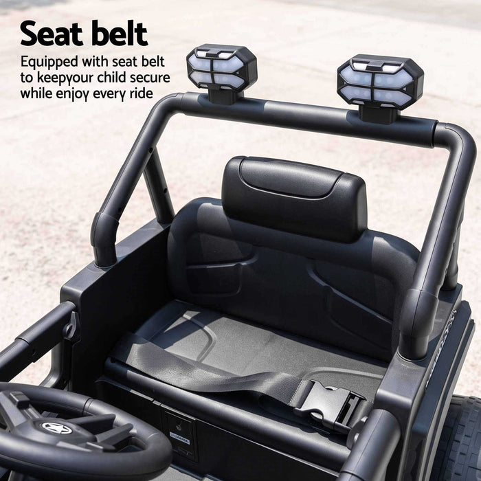 Deluxe Jeep Buggy 12V Off Road Kids Ride On Car with Remote Control-Cobalt Blue