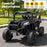 Deluxe Jeep Buggy 12V Off Road Kids Ride On Car with Remote Control-Rugged Black