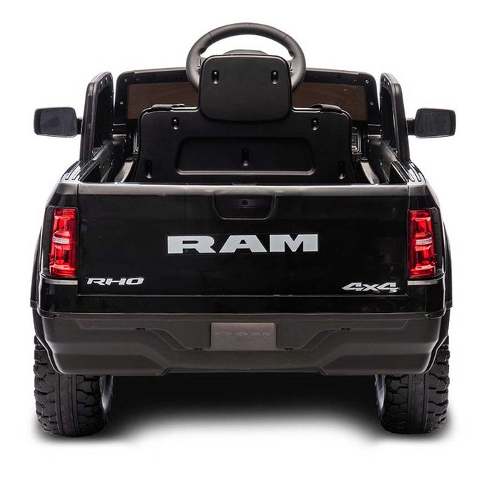 Dodge RAM 1500 RHO Officially Licensed Off Road Kids Ride On Car Truck with Remote Control Pitch Black