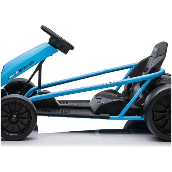 Traditional & Drifting Go Kart 24v Ride On Car | Cobalt & Black
