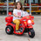Fire Fighter Inspired Kids Ride On Motorcycle Red