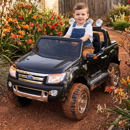 Ford Licensed F150 Ranger Deluxe Kids Ride On Car with Remote Control Black