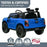 Ford Officially Licensed Ranger Wildtrak Deluxe Kids Ride On Car with Remote Control Lightning Blue