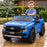 Ford Officially Licensed Ranger Wildtrak Deluxe Kids Ride On Car with Remote Control Lightning Blue
