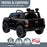 Ford Officially Licensed Ranger Wildtrak Deluxe Kids Ride On Car with Remote Control Shadow Black