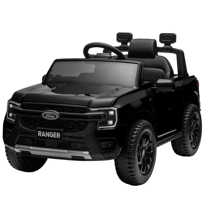 Ford Officially Licensed Ranger Wildtrak Deluxe Kids Ride On Car with Remote Control Shadow Black