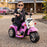 Harley Davidson Inspired Kids Ride On Motorbike Motorcycle | Candy Pink with Flames