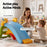 Kids 3 in 1 Rocking Buddy, Slide & Ring Toss Multi Colour