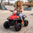 Kids ATV Ride On Quad Bike Black with Red