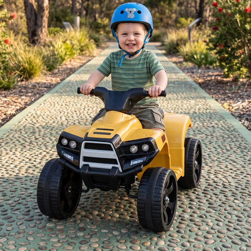 Kids ATV Ride On Quad Bike | Bumblebee Yellow