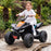 Kids Officially Licensed McLaren Deluxe ATV Ride On Quad Bike | Black