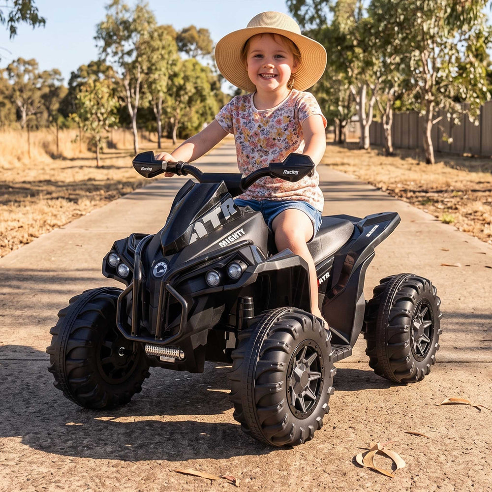 Kids ATV Ride On Quad Bike | Galaxy Black